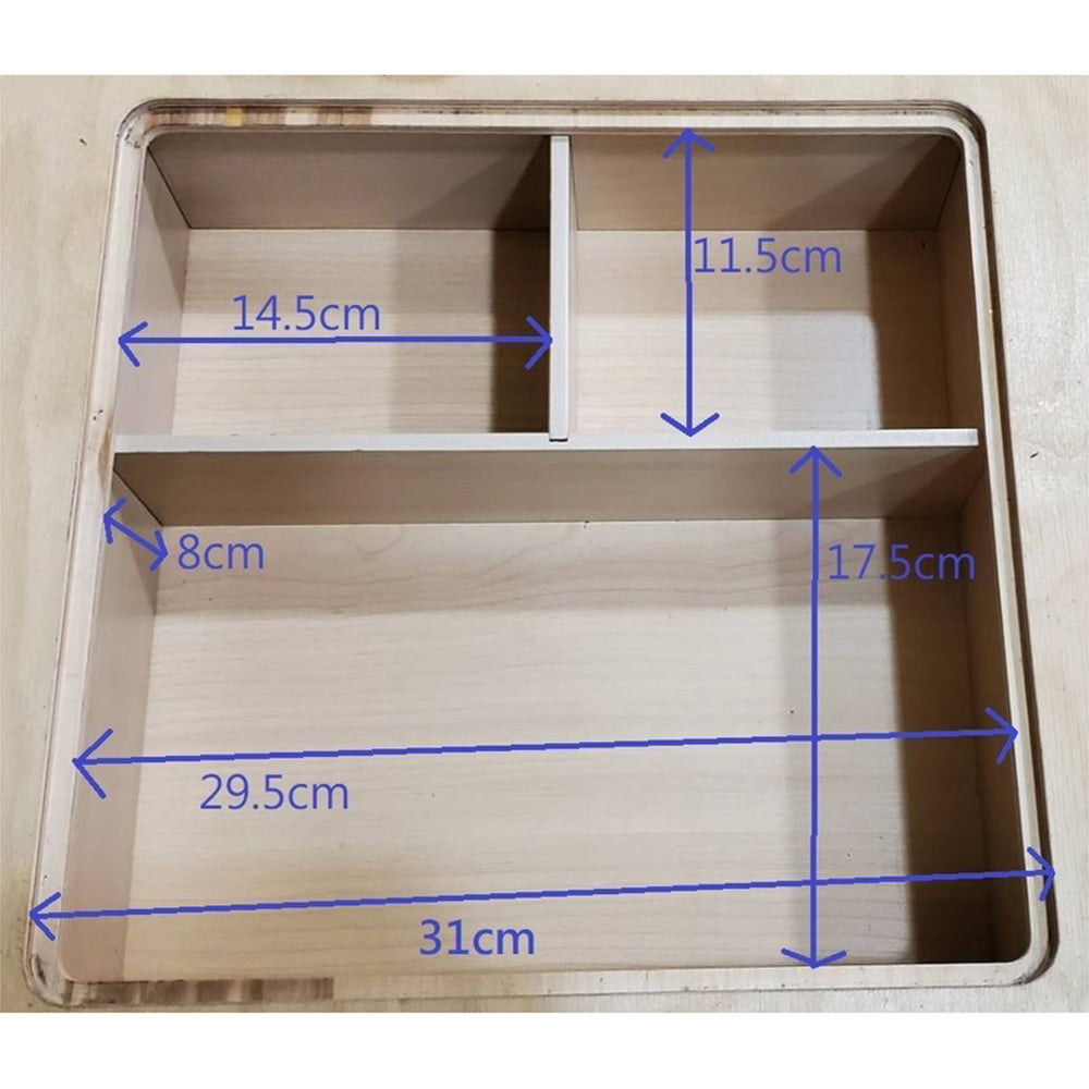Tender Leaf Toys 31cm Forest Square Wooden Table w/ Storage Compartment 3y+ — image 5