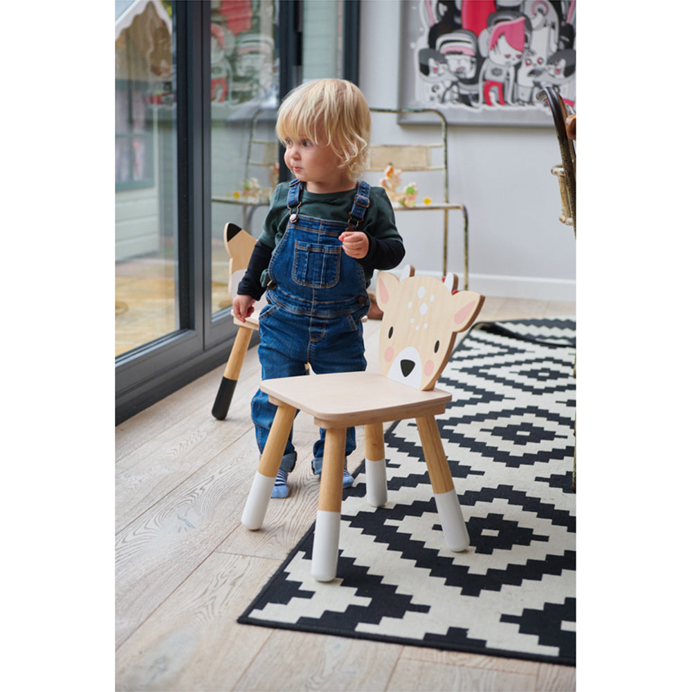 Tender Leaf Toys 48cm Forest Deer Wooden Chair Kids/Children Stool Furniture 3y+ — image 2
