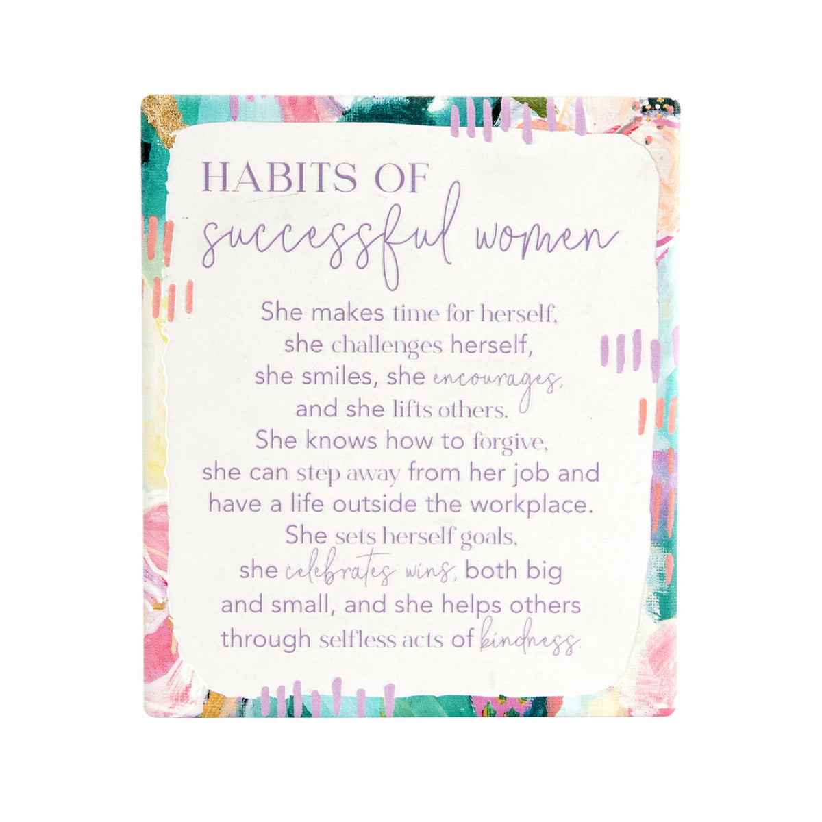 Splosh Talulah Successful Women Verse/Poem Hanging/Standing Home Decor 14cm