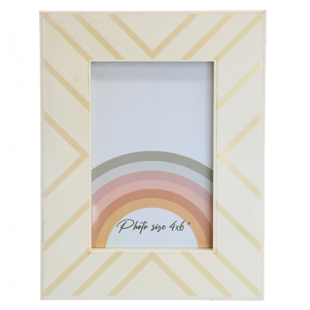 LVD Acrylic Frame Milan 10x15cm Photo Picture Holder Standing Display Ivory Cream — image 2
