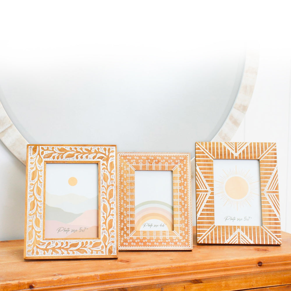 LVD Wooden 13x18cm Photo Frame Sorrento Picture Holder Display Standing Decor Brown — image 3