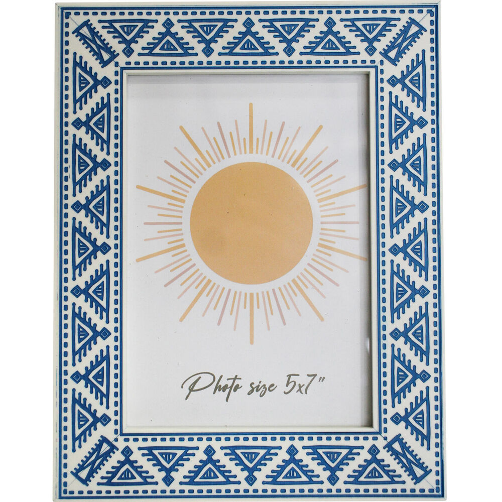 LVD 18.5x2x24cm Catania Blue Wooden Acrylic Photo/Picture Frame 5x7