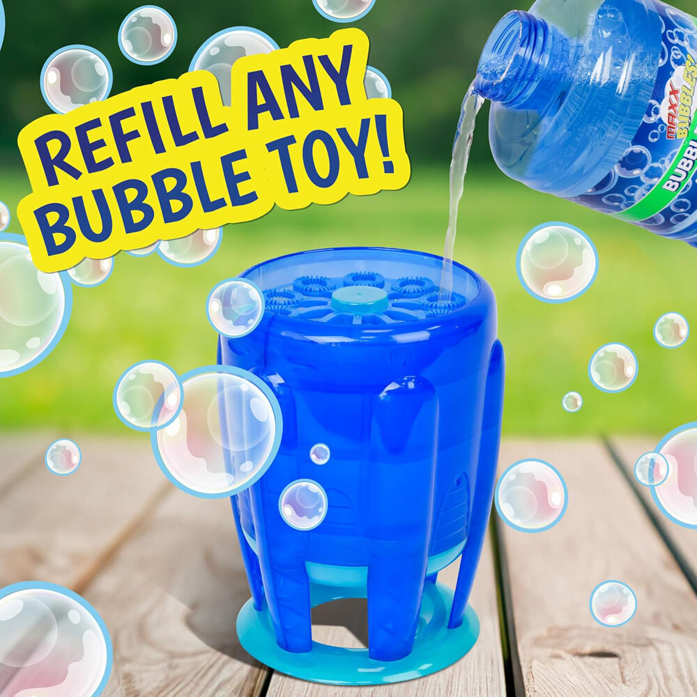 Maxx Bubbles Bubble Solution Refill Bottle w/ Wand 64oz/1.89L Kids Play Toy (4 Pack) — image 5