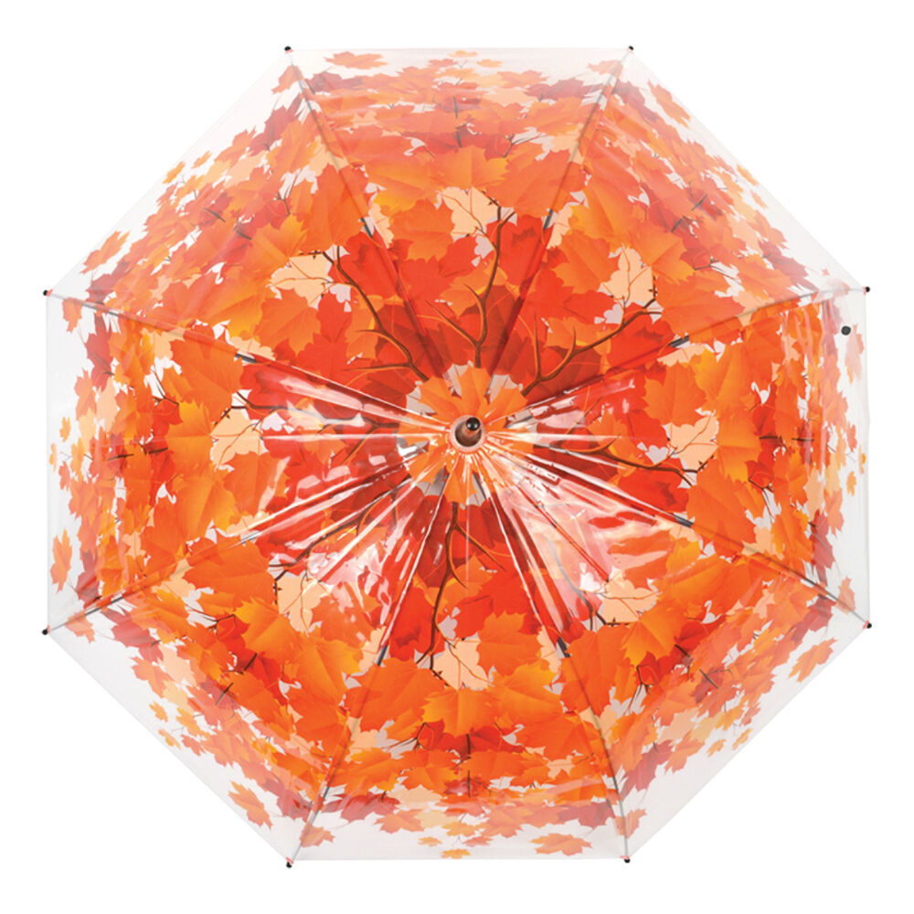 Esschert Design Umbrella Autumn Leaf w/ Wood Handle Sun/Rain Protection Orange — image 2
