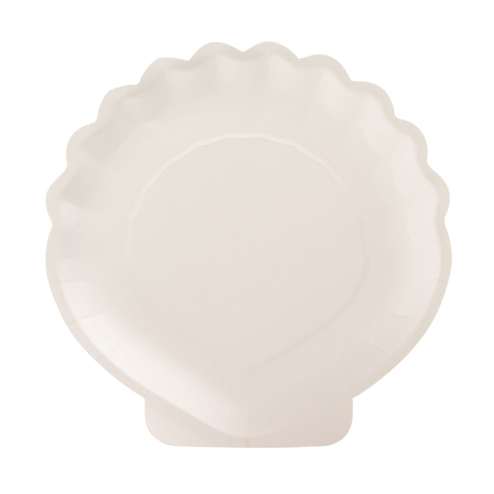 Esschert Design Paper Plate Shell Picnic/Snack Dinnerware 23.2cm Brown (10 Pieces) — image 2