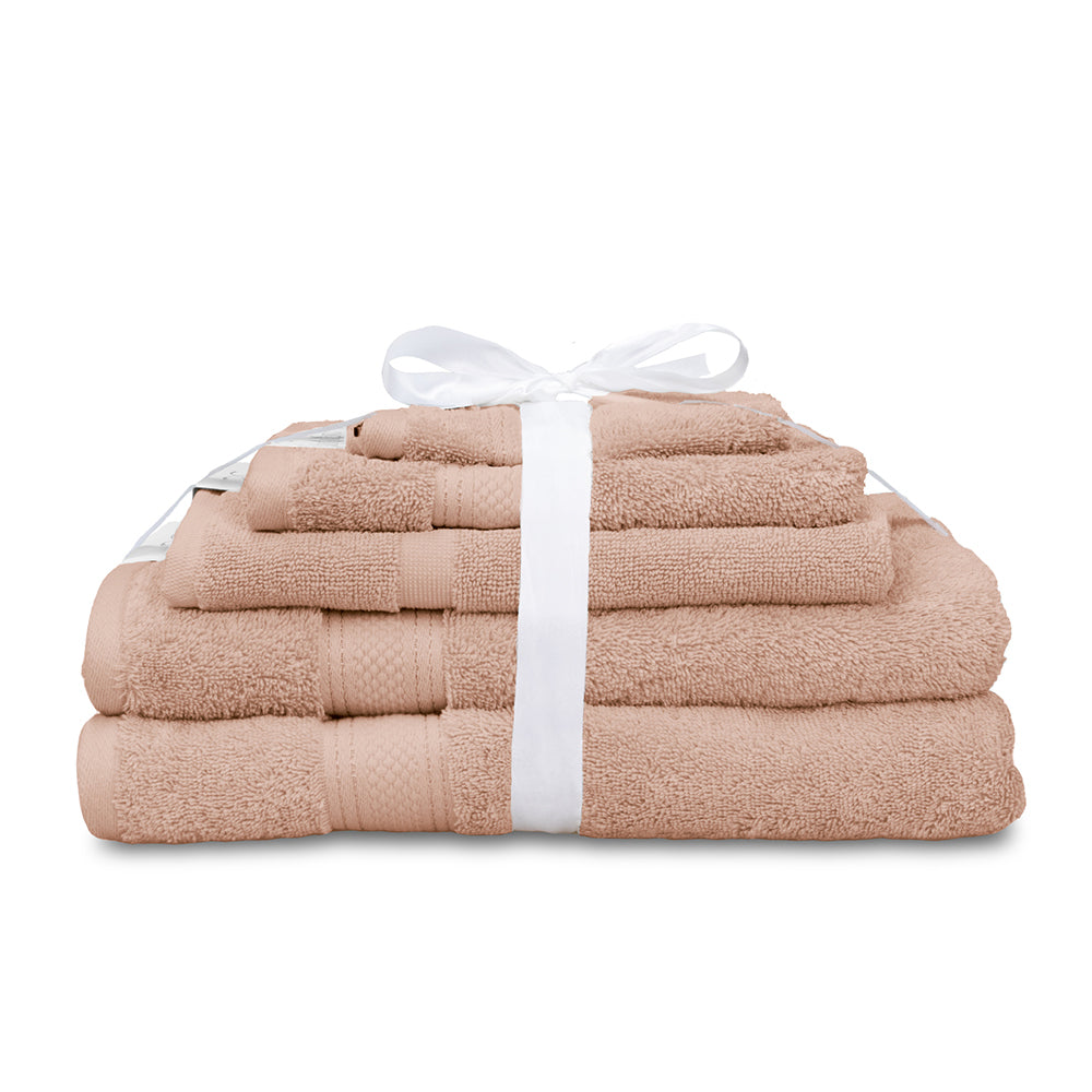 Algodon St Regis Collection Bath/Hand Towel Set w Face Washer Cotton (5 Pieces) — Dusk