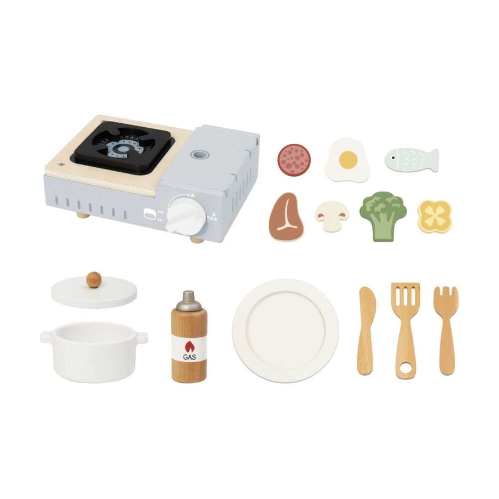Tooky Toy Camping Stove Set Wooden Playset Children/Kids 3y+ — image 4