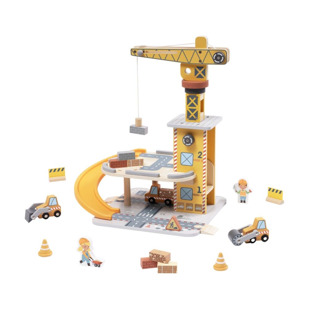 Tooky Toy Port Crane Set Educational Construction Roleplay Children/Kids 3y+