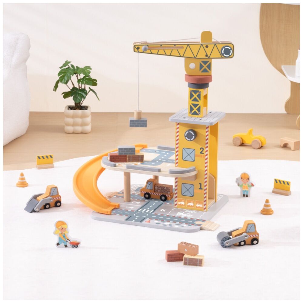 Tooky Toy Port Crane Set Educational Construction Roleplay Children/Kids 3y+ — image 2