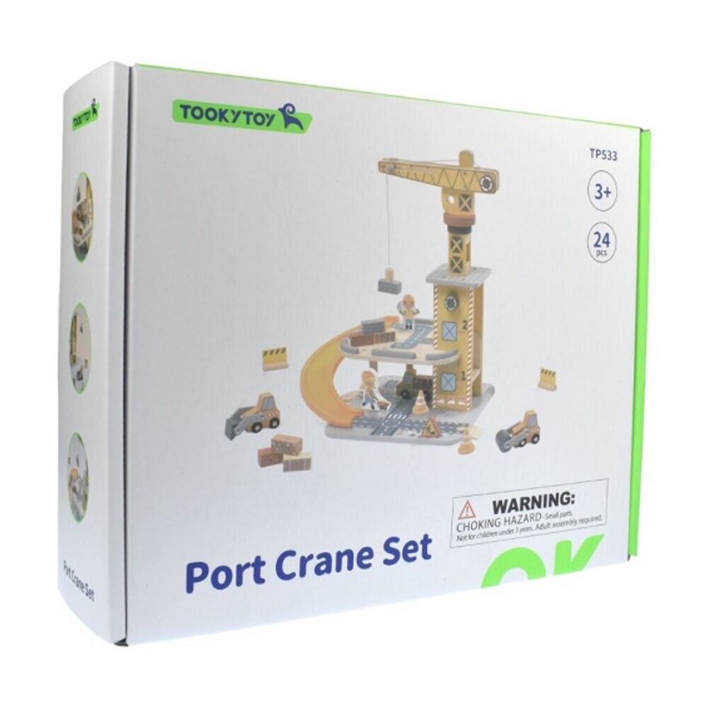 Tooky Toy Port Crane Set Educational Construction Roleplay Children/Kids 3y+ — image 7