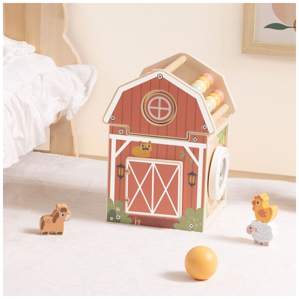 Tooky Toy Farm Playhouse Wooden Play Sensory Children/Kids 18m+ — image 6