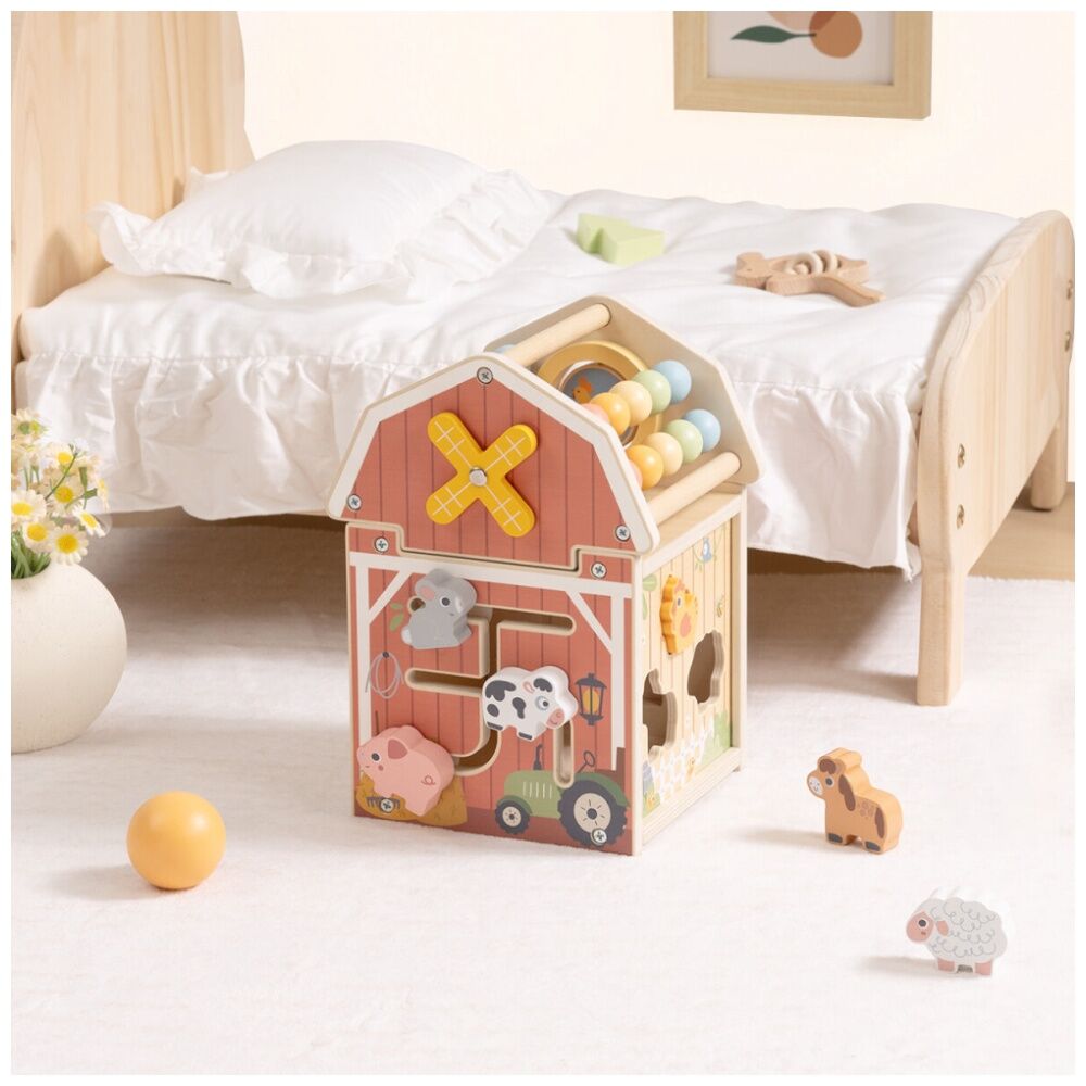 Tooky Toy Farm Playhouse Wooden Play Sensory Children/Kids 18m+ — image 7