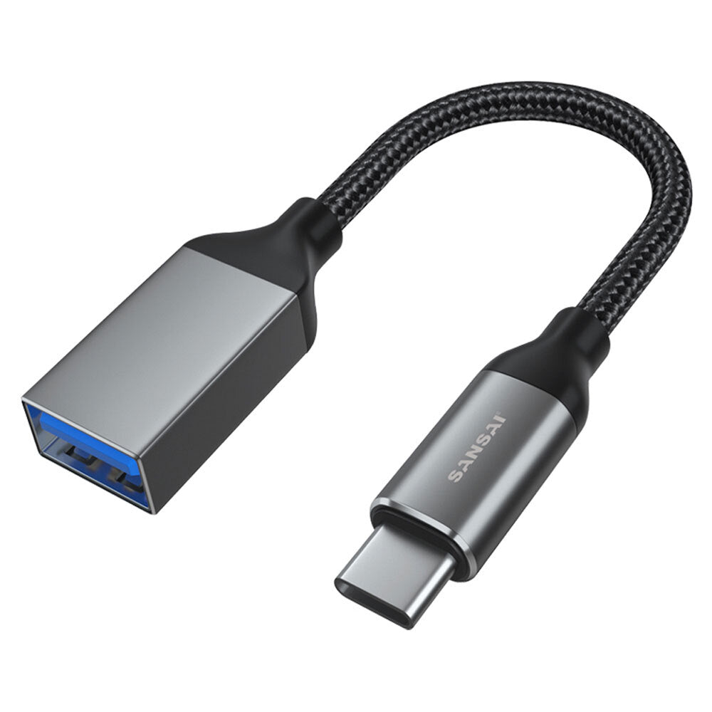 Sansai USB Type C OTG Male to USB-A Female Adaptor/Converter for Smart Phones/PC