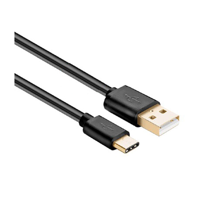 Sansai 2.4m USB-C to USB-A Data Transfer Charging Cable for Samsung S21 Black (2 Pack) — image 2