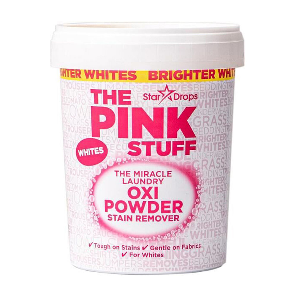 The Pink Stuff Stain Remover White Safe Laundry Fabric Cleaning Powder 1kg