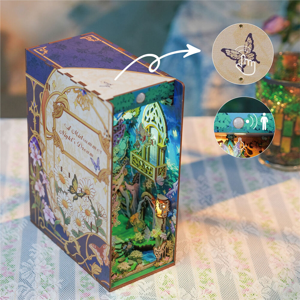 Tonecheer a Mid Summersnight's Dream 3DPuzzle 245mm DIY Book Nook Kit 15+ (206 Pieces) — image 8