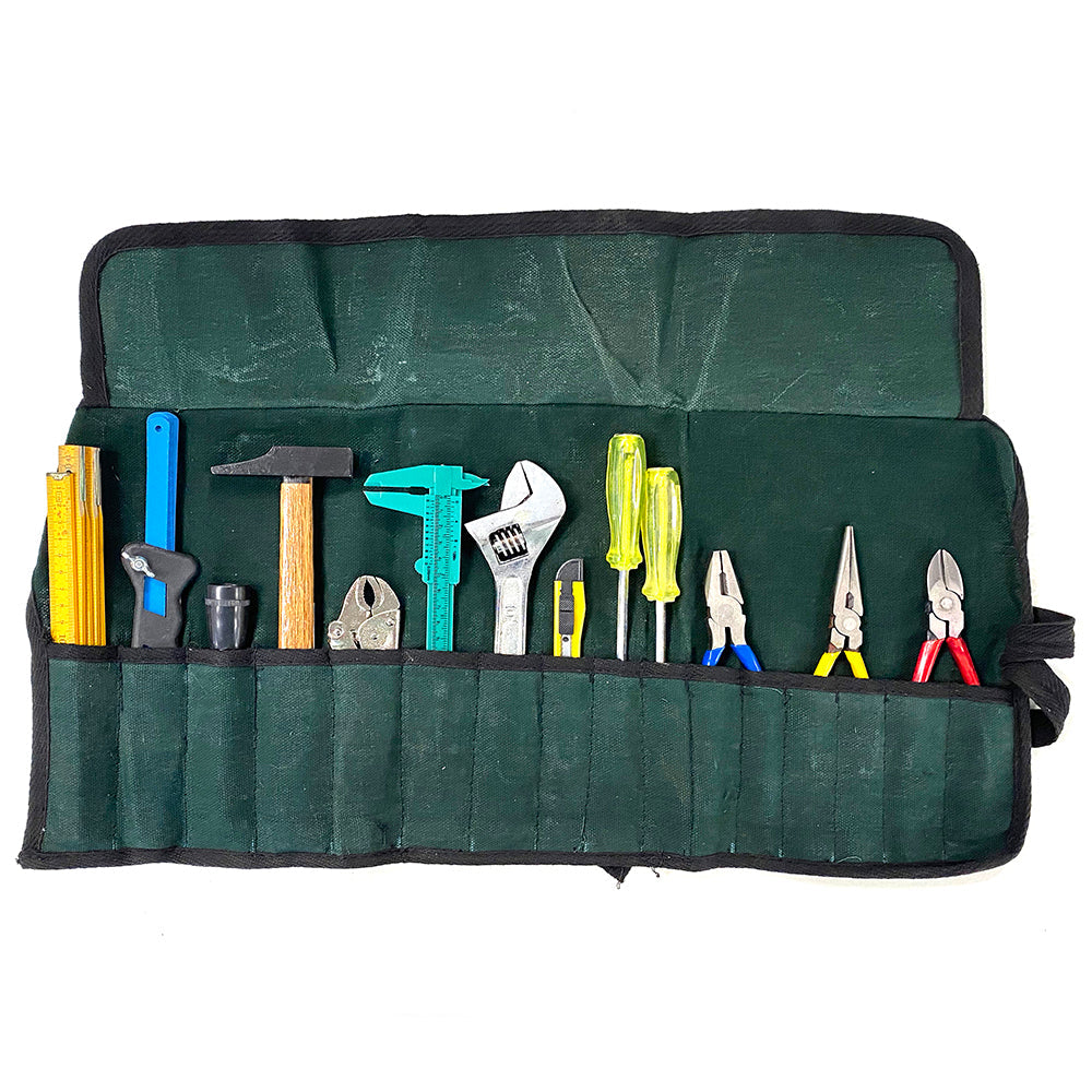 Generic Home Roll Tools Set w/Plier/Cutter/Flat & Philips Screwdriver/Pocket Torch (14 Pieces) — image 5