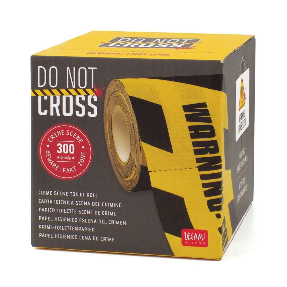 Legami Printed Do Not Cross Crime Scene Bathroom Toilet Roll/Paper 10cm (3 Pack) — image 2