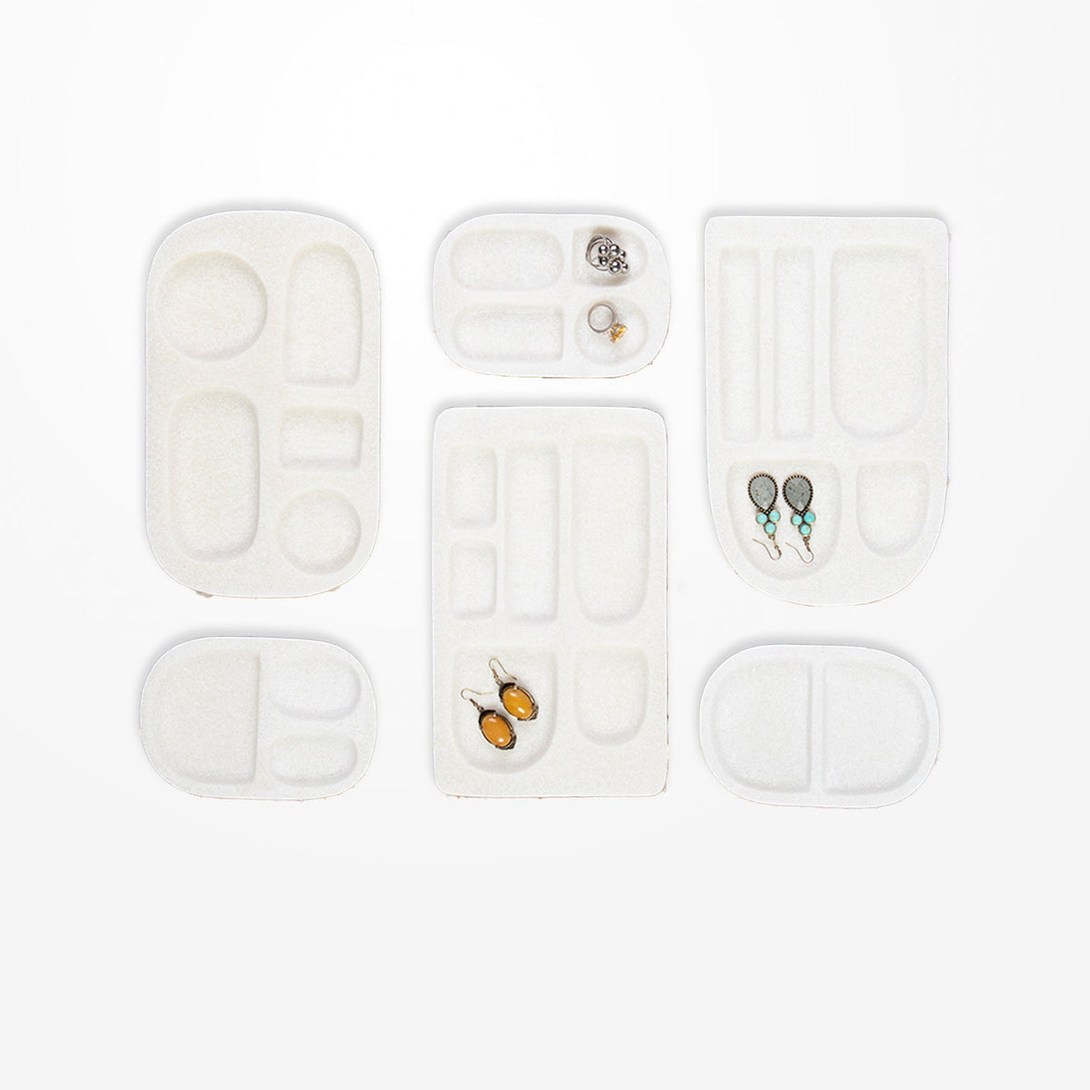 Dwbh Quartz Resin Jewellery Trinket Key Holder Tray Large 15x25x2cm Home Decor — image 2