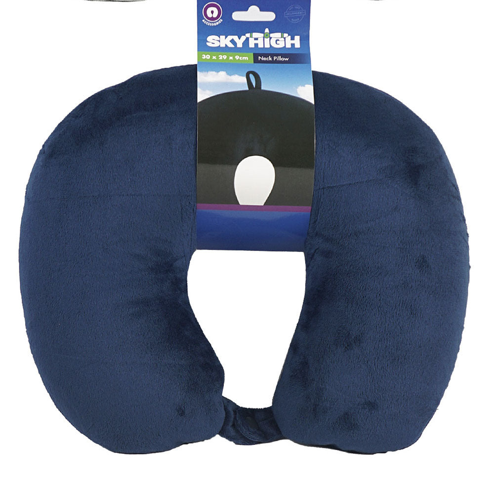 SKY High Lightweight Portable Travel Neck Support Pillow Assorted Colours