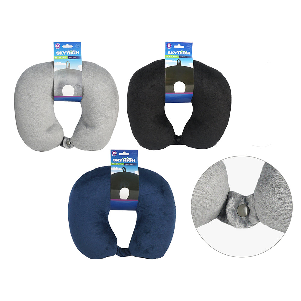 SKY High Lightweight Portable Travel Neck Support Pillow Assorted Colours — image 2