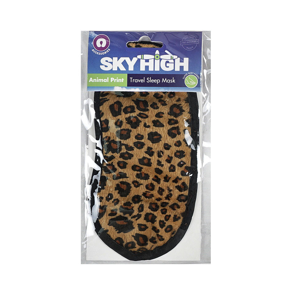 SKY High Satin Backed Printed Light Blocking Eye Mask Assorted Colours