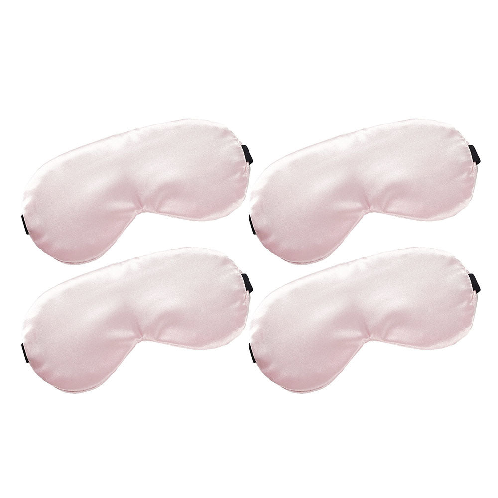 SKY High Travel Satin Light Blocking Eye Mask Solid Colour Assorted Colours (4 Pack)