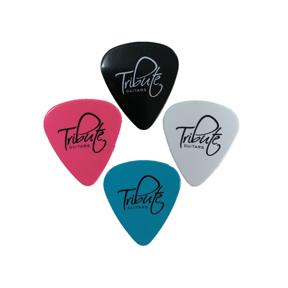 Tribute Guitar/Bass/Ukulele Strumming Plectrum Picks Medium 0.74mm Assorted (36 Pieces) — image 3