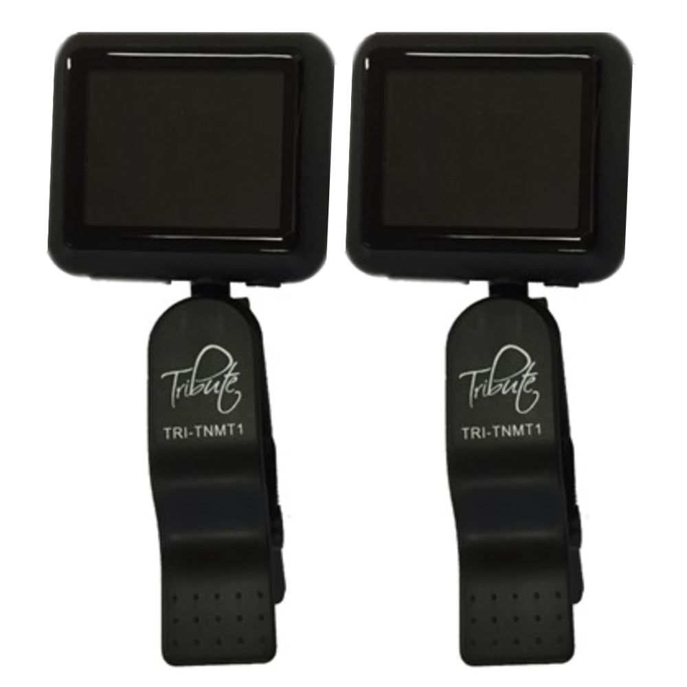 Tribute USB Rechargeable Clip On Guitar/Ukulele/Violin Tuner & Metronome (2 Pack)