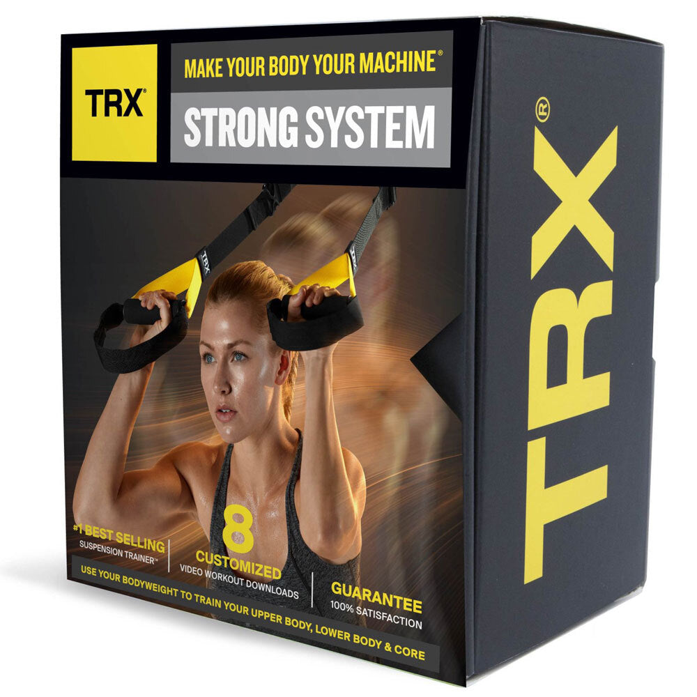 TRX Strong Suspension Trainer Home Exercise Kit w/ Straps/Door Anchor/Mesh Bag — image 2