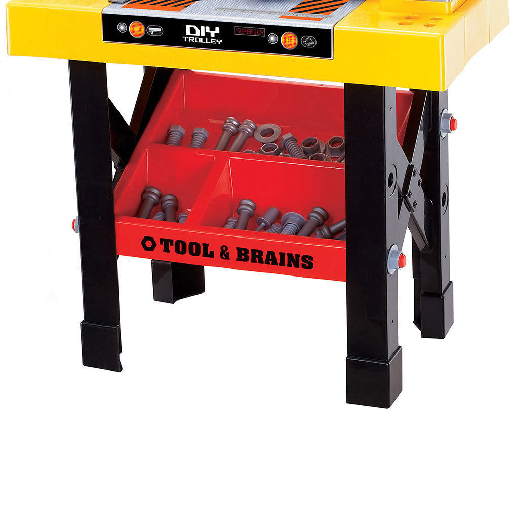 Lenoxx Kids/Children Diy Workbench Tools Pretend Role Play Toy Set/Saw Drill Hammer Nut — image 3