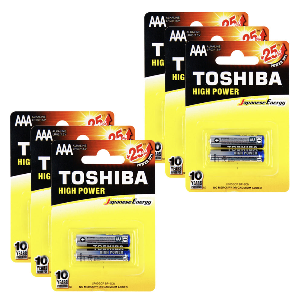 Toshiba Alkaline AAA Battery for Camera/MP3/Remote/CD Player/Toy/Electronics (12 Pack)