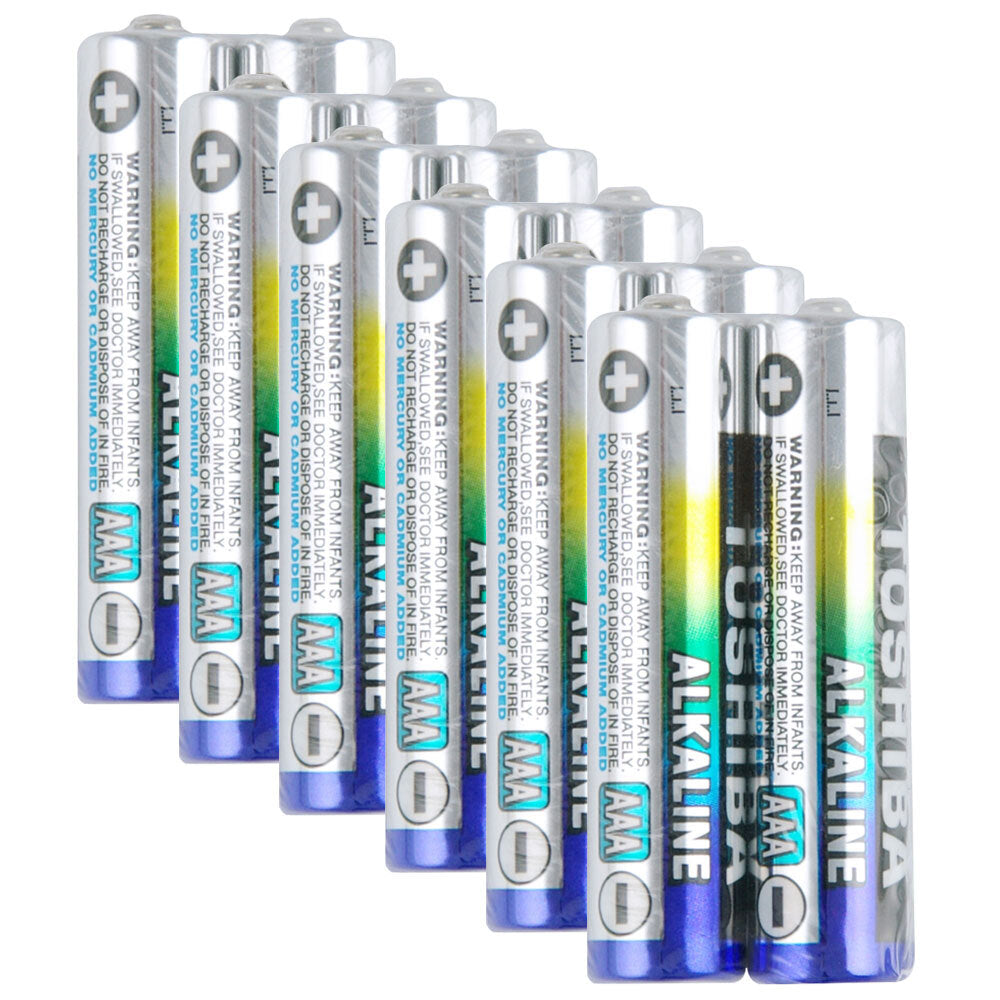 Toshiba 2x Toshiba Alkaline AAA R03 Battery Power Cylindrical Multi-Use Batteries (6 Pack)