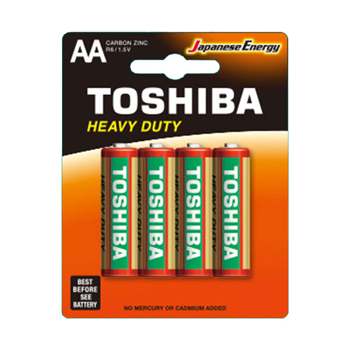 Toshiba 4x Toshiba 1.5V Heavy Duty AA LR6 Battery Cylindrical Multiuse Batteries (6 Pack) — image 4