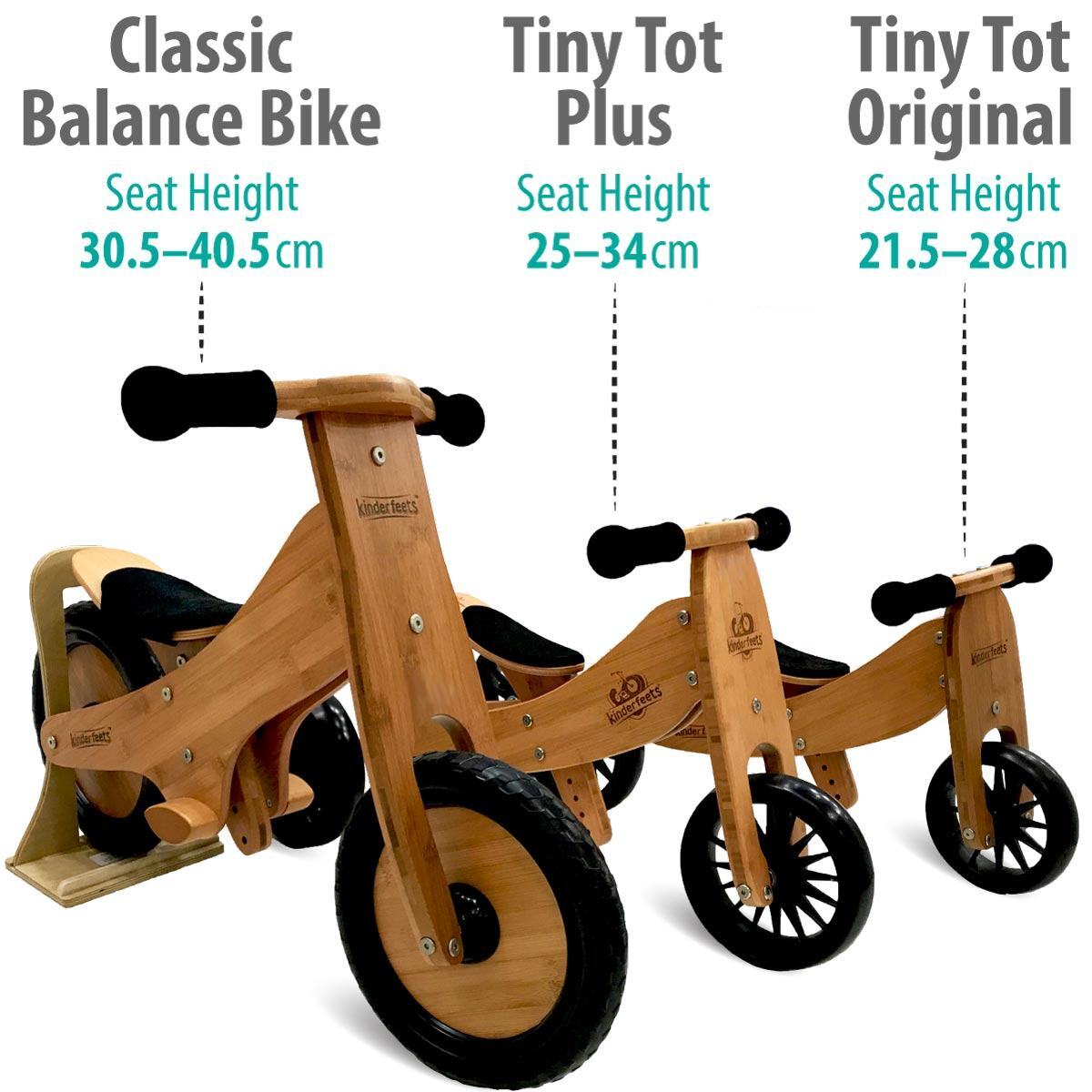 Kinderfeets 72cm Wood Tiny Tot Plus Balance Bike/Trike Kids Ride-On Toy RSE 18m+ — image 2