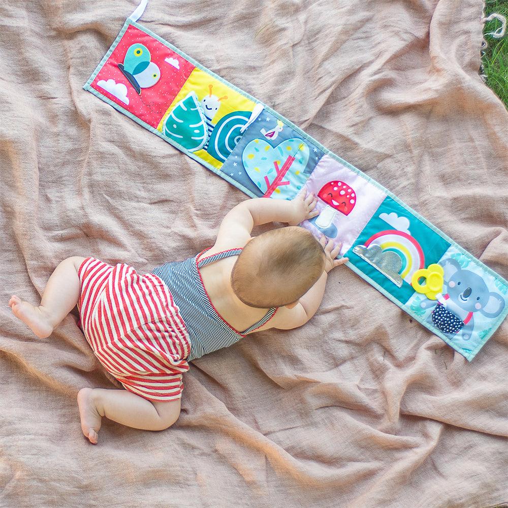 Taf Toys 85cm Koala Clip On Pram Double Sided Soft Book Baby 0m+ Educational Toy — image 4