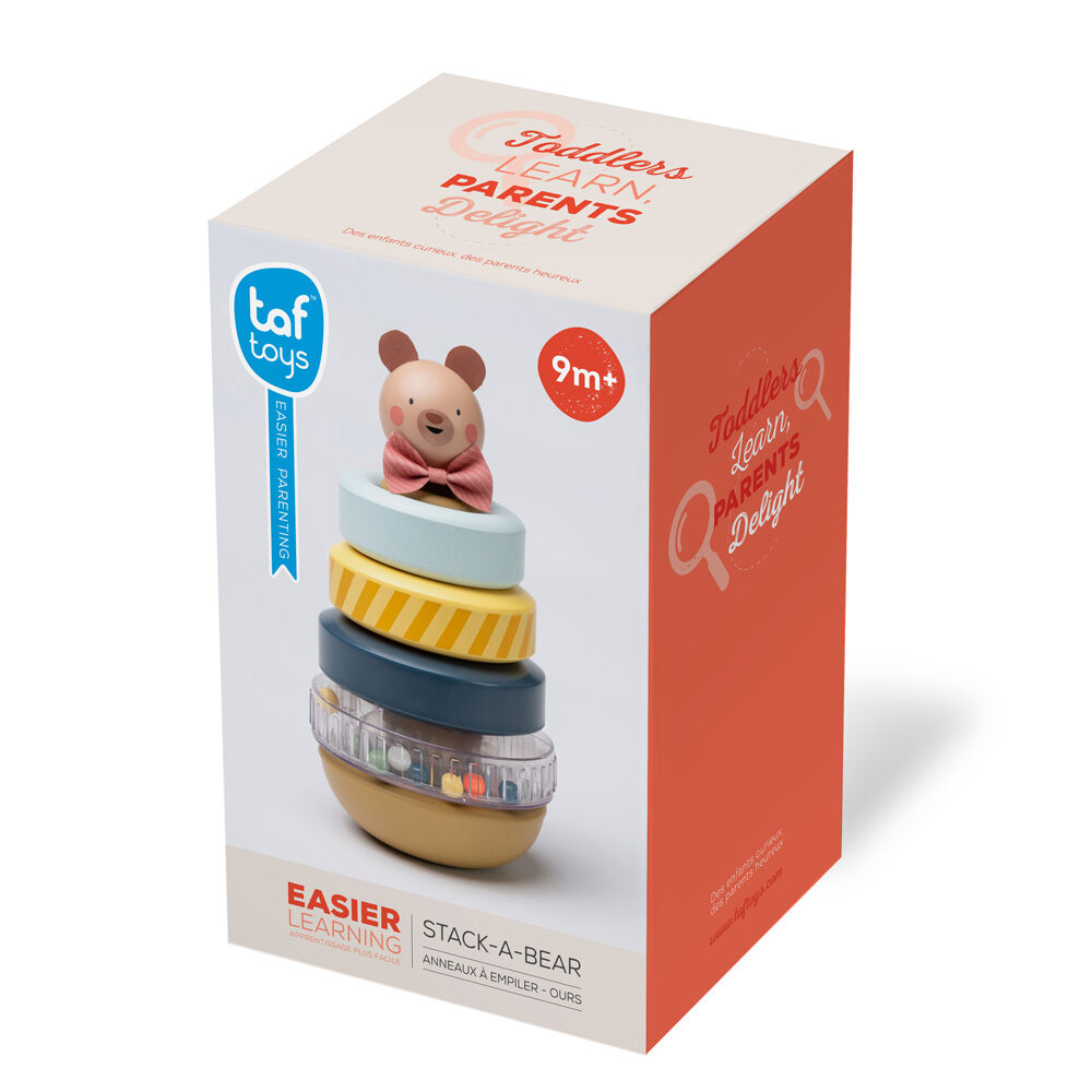 Taf Toys Stack-a-Bear Soft Stacking Toy for Fine Motor Play Toddlers/Babies 9m+