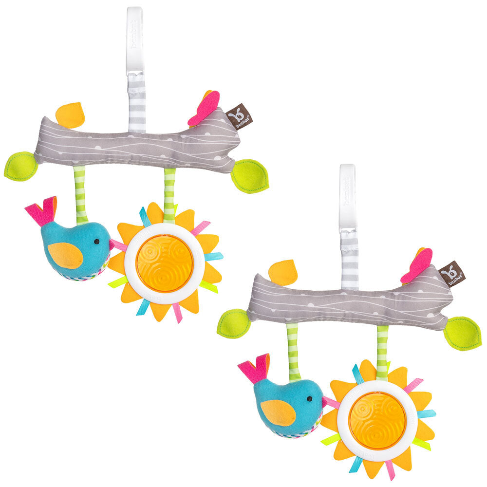 Benbat Dazzle Fun & Sun Baby/Infant 0m+ Stroller Hanging Toys Activity Bar (2 Pack)
