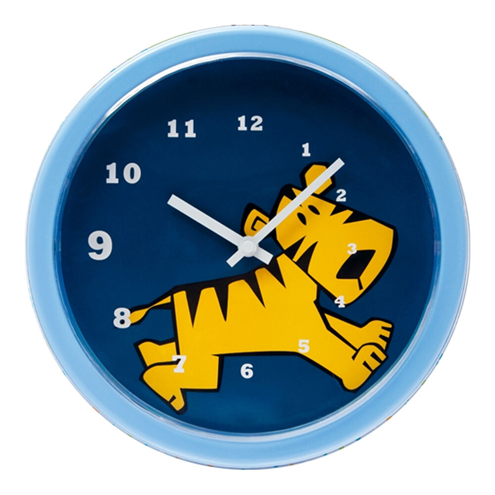 Tik Tok Tiger and Butterfly Kids/Childrens Wall Decor Clock Set 25cm (2 Pieces) — image 2