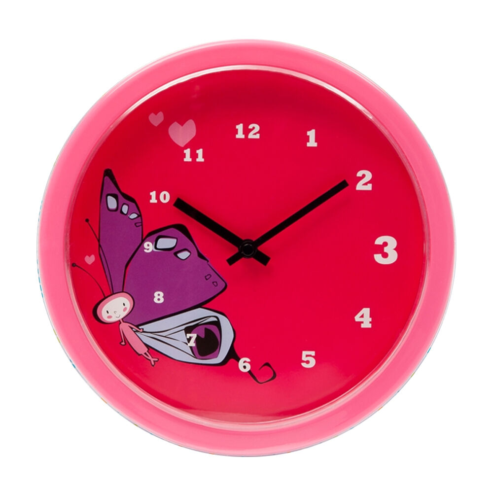 Tik Tok Tiger and Butterfly Kids/Childrens Wall Decor Clock Set 25cm (2 Pieces) — image 4