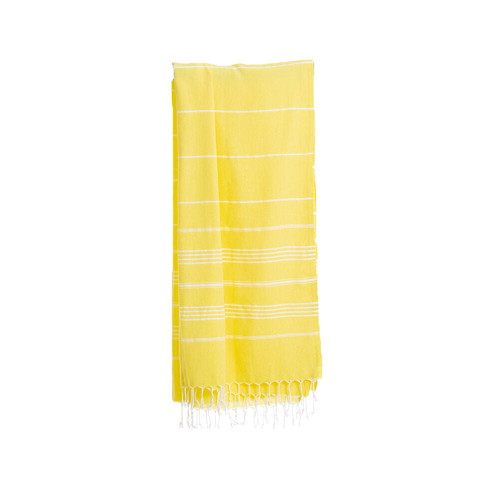 Towel to GO 180x100cm Yellow 100% Turkish Cotton Ipanema Hammam Beach Towel