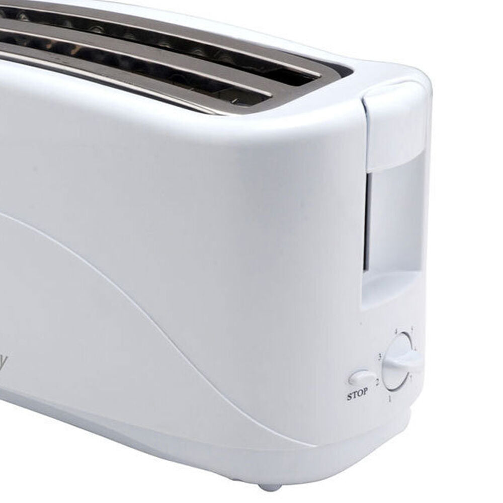Tiffany Touch Electric 1300W 4 Slice/Slot Bread Toaster Sandwich/Toast Maker WHT — image 3