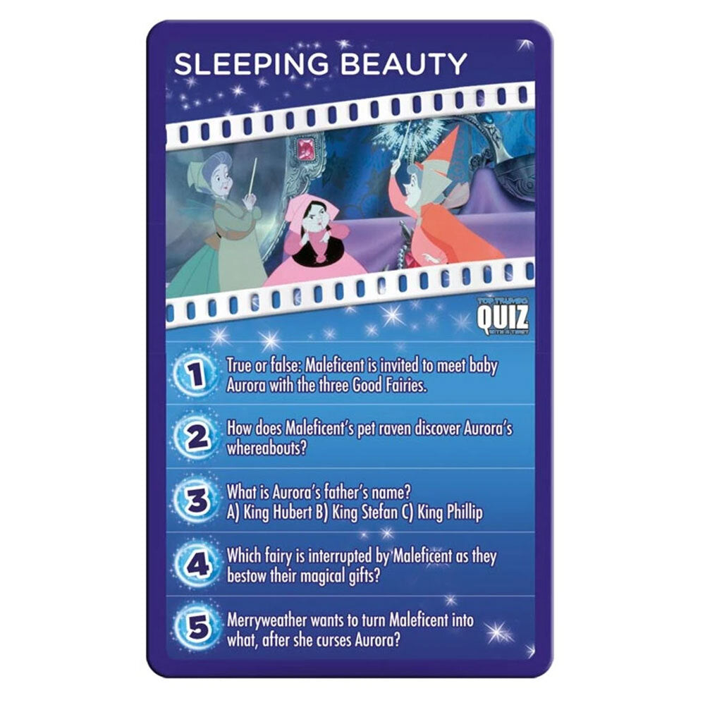 Top Trumps 12cm Disney Quiz With a Twist Card Trivia/Question Game 8y+ Kids Toy — image 4
