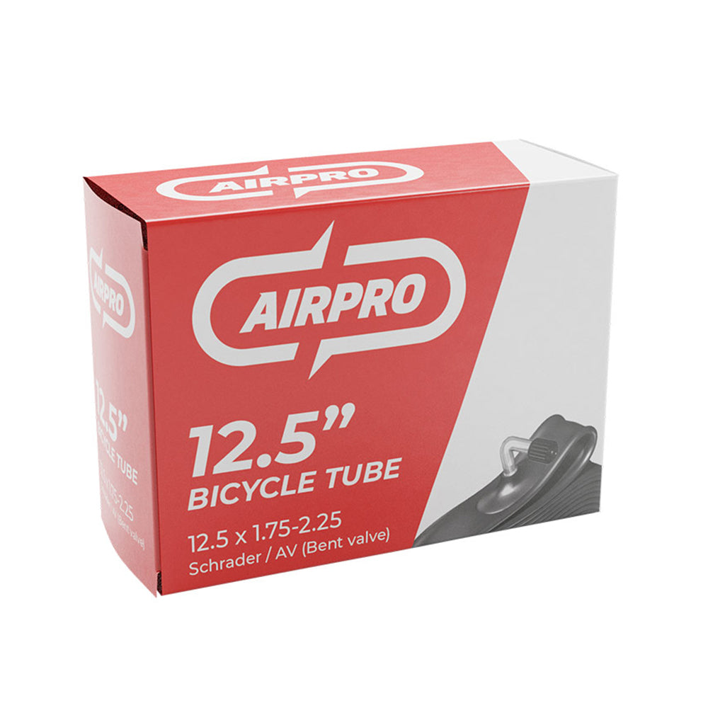 Airpro Bicycle Inner Tube w/ Schrader Valve Bent Accessory 12.5x1.75-2.25''