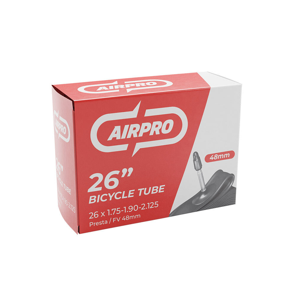 Airpro Bicycle Inner Tube w/ 48mm Presta Valve Accessory 26x1.75-1.90-2.125''