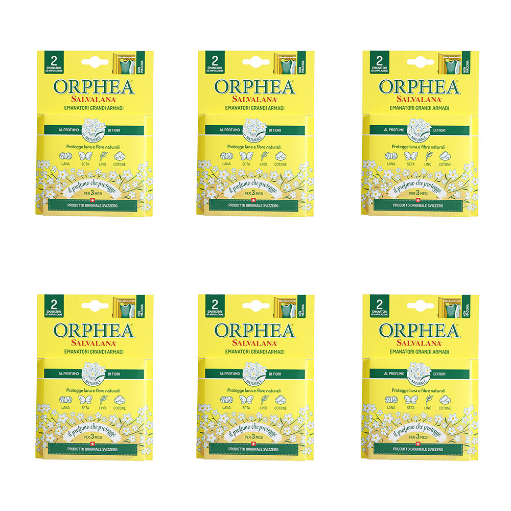 Orphea 2pc Orphea Flower Scented Natural Diffuser Closets Clothes Protector Hangers (6 Pack)