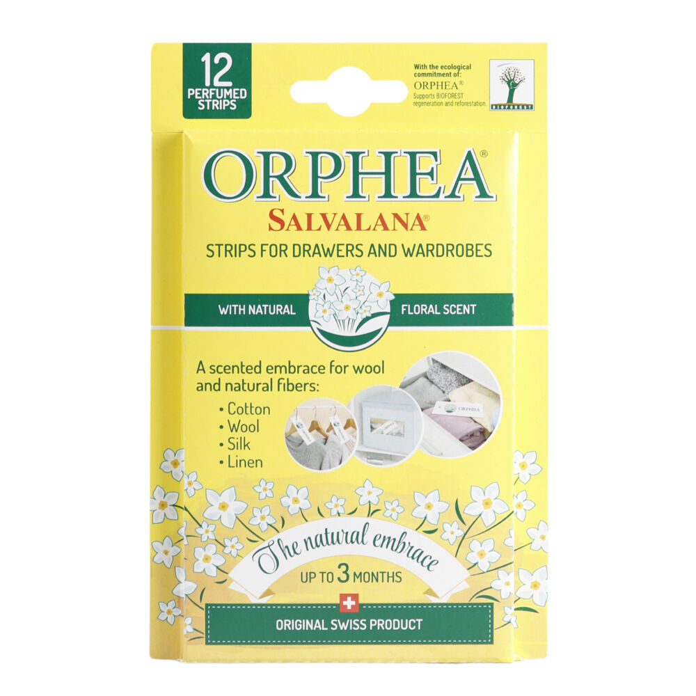 Orphea Natural Flower Scented Strips Clothes Protector Drawers/Closets (12 Pieces)