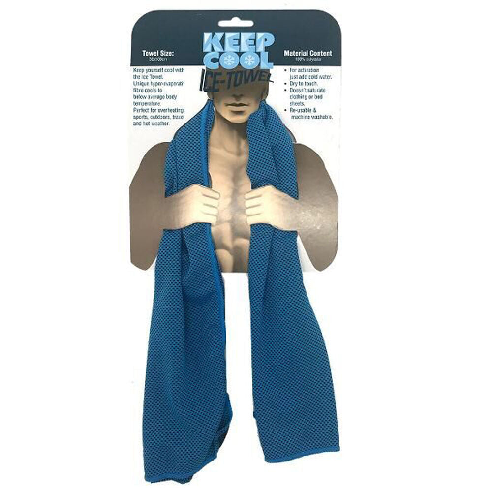 Keep Cool Athletes/Gym Workout Ice Sports Towel Lightweight Assorted (6 Pack) — image 2