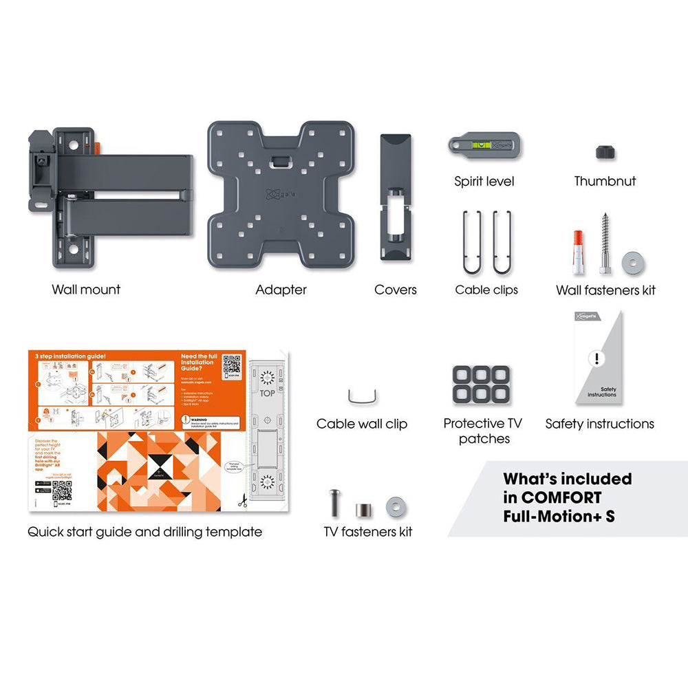 Vogel's TVM 3245 Small Full Motion Wall Bracket Mount For 19-43" LCD TV Black — image 2