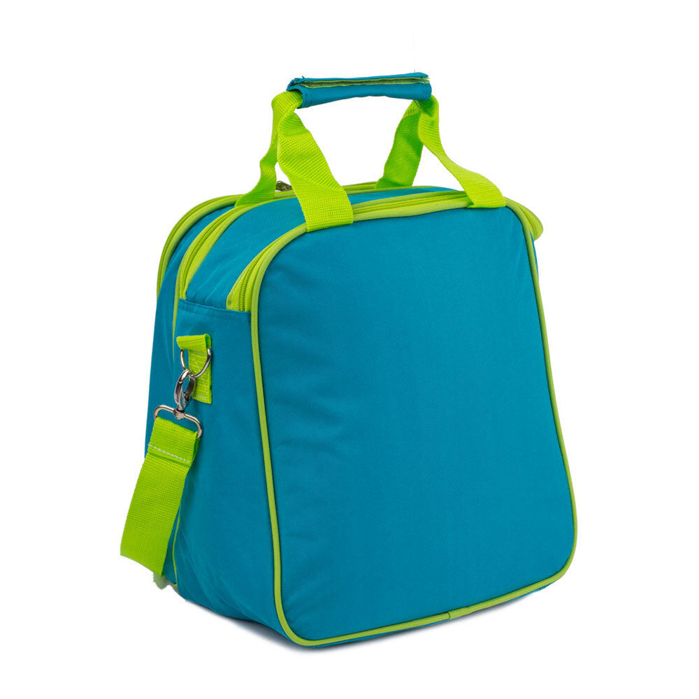 Mak1 2 Person Picnic Shoulder Bag Set/Wine Glasses/Knives/Forks/Spoons Green — image 5